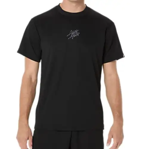 ASICS Shirts Men's Black Crew Neck Moderate