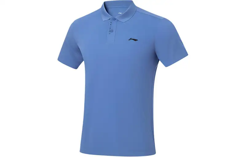 Li Ning Fitness Series Polo Shirt Men's Paris Blue