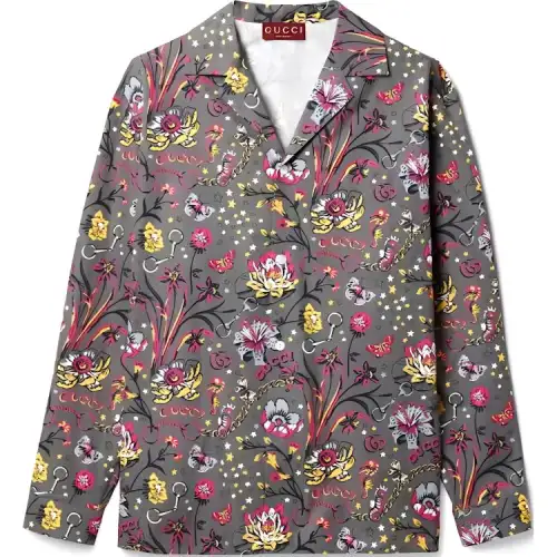 GUCCI Floral Punk Print Shirt
