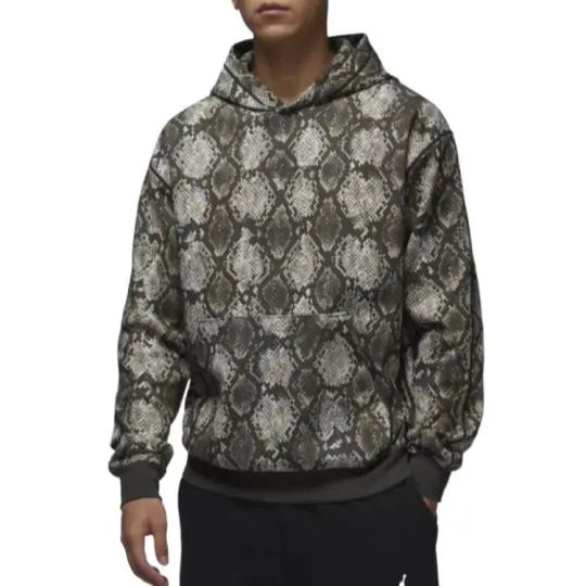 JORDAN Sport Hoop Fleece Men's Dri-FIT Printed Pullover Hoodie