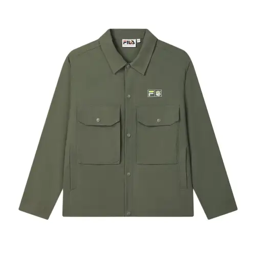 FILA x MAISON KITSUNE ORIGINALE Shirt Men's Mugwort Green