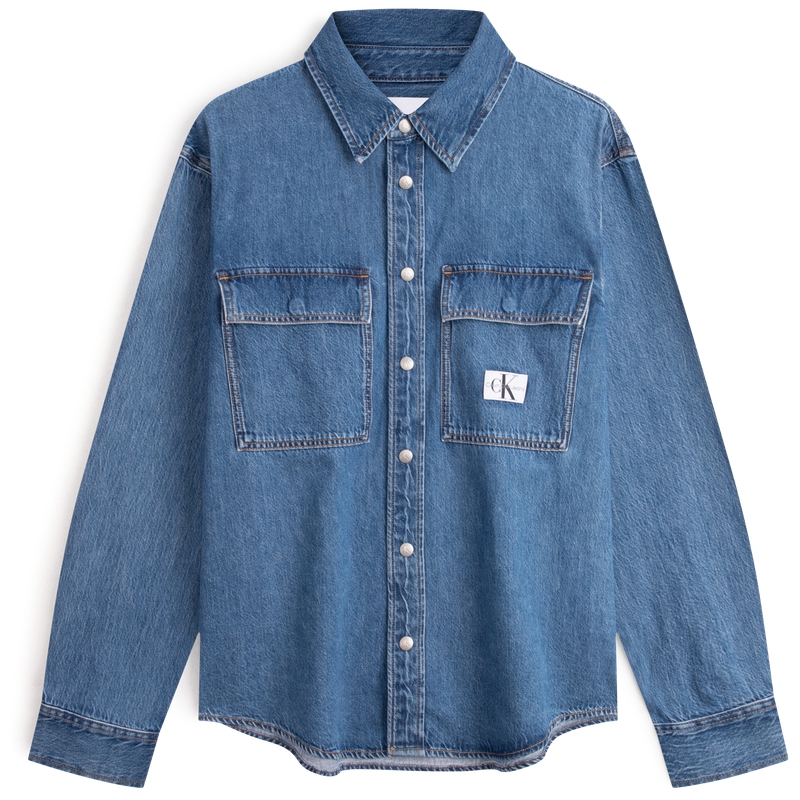 Мужская рубашка CALVIN KLEIN Jeans Denim Shirt (голубая)