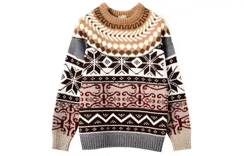 LOEWE FW21 Sweater Men's Brown Gray