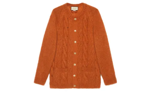 【Previous Season】GG cable-knit cardigan