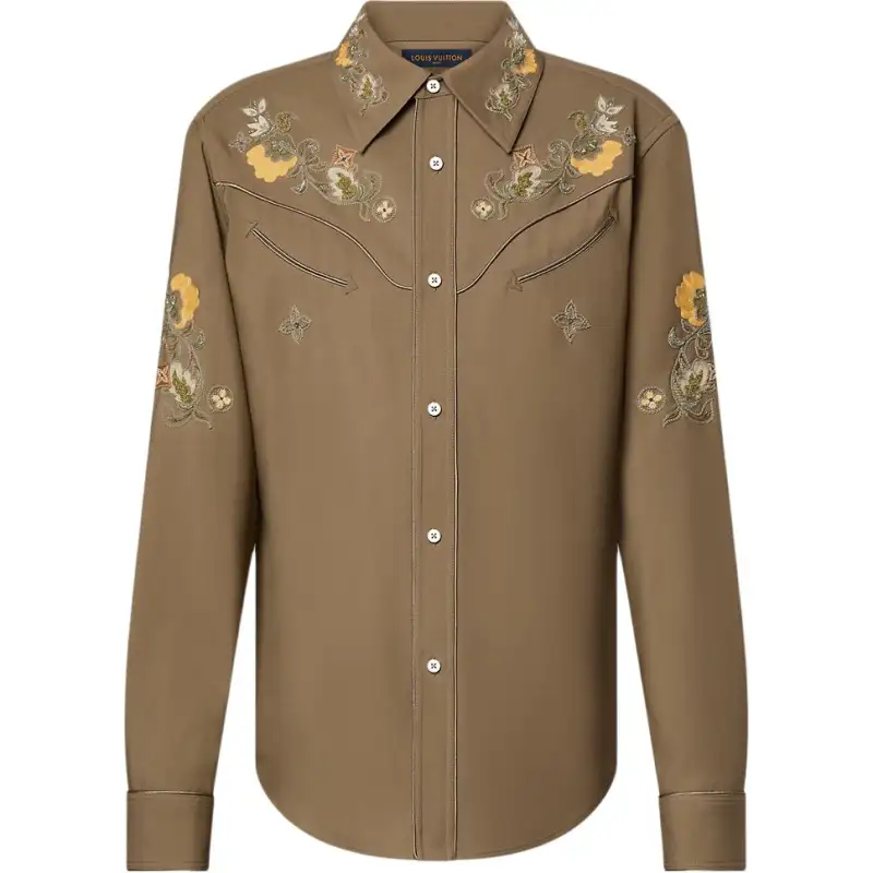 LOUIS VUITTON FW24 Shirt Men's Umber