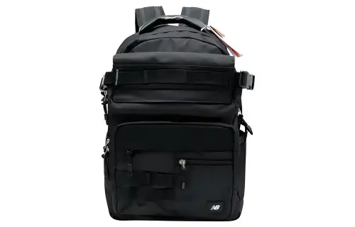 New Balance Artificial Leather Backpack Regular Unisex Black
