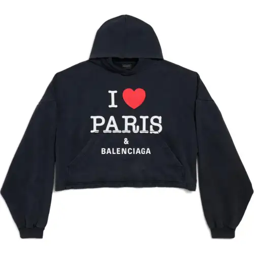 Balenciaga FW24 Sweatshirt Loose Fit Unisex Black