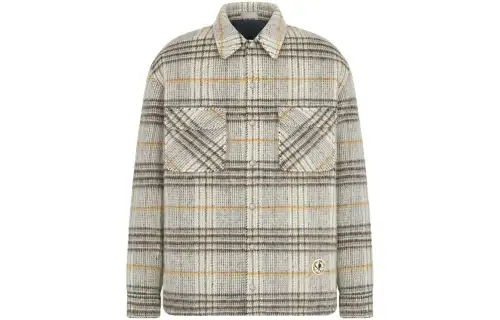 DIOR Shirts Men's Gray Lapel Moderate Other