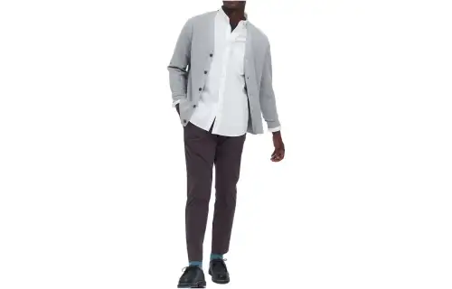 UNIQLO Shirts Unisex White Pointed Collar Moderate Other