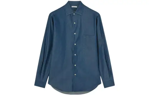 Loro Piana Shirt Men's Dark Indigo