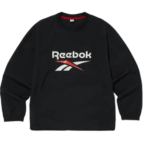 Reebok Sweatshirts Unisex Black Crew Neck Moderate