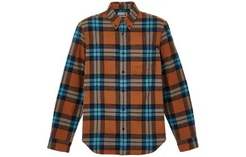 Timberland Shirts Men's Brown Pointed Collar Moderate Other