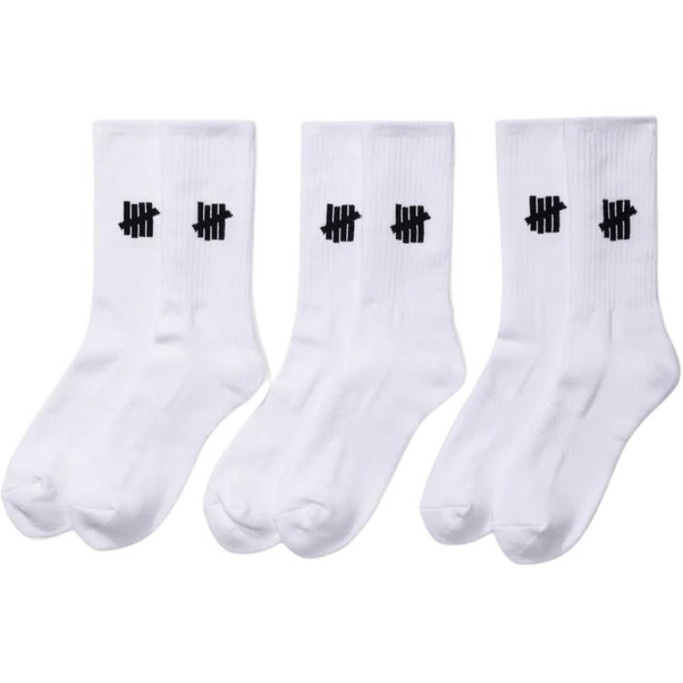 UNDEFEATED SS25 Crew Socks Unisex 3 Pack