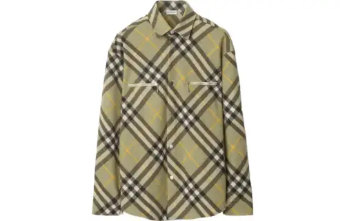 【Previous Season】checked wool-blend shirt jacket
