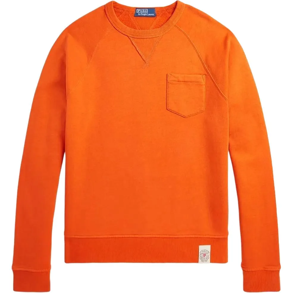 Polo Ralph Lauren FW24 Sweatshirt Men's Preppy Orange