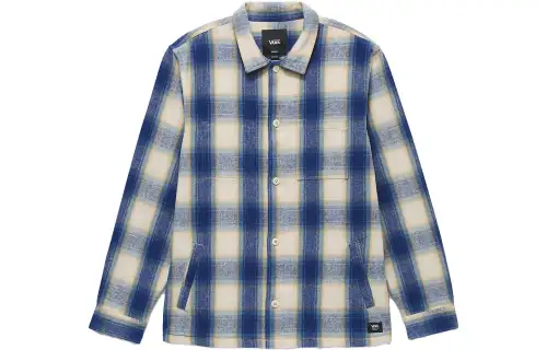 Vans Pemberton Shirts Men's Blue Square Collar Moderate Other