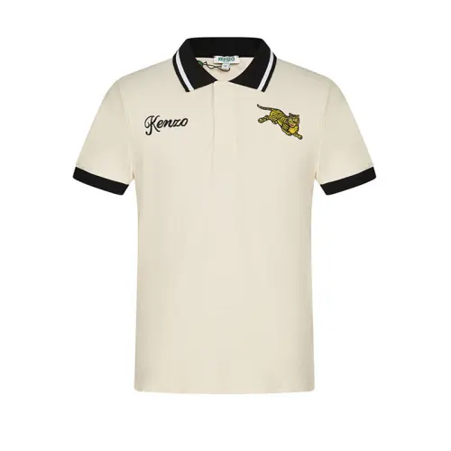 KENZO Tiger Tail Series Polo Shirt Men's Beige