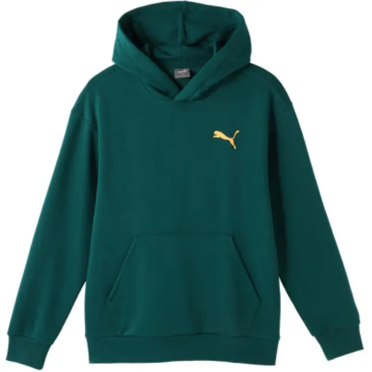 PUMA Casual Fleece Lined Hooded Sweatshirt Men's Christmas Green