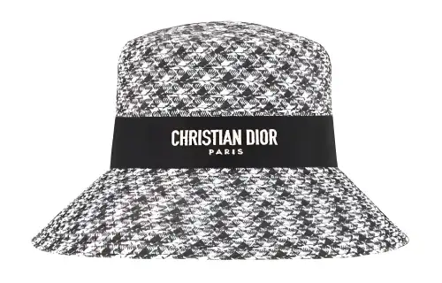 DIOR Viscose Bucket Hats Women's Black