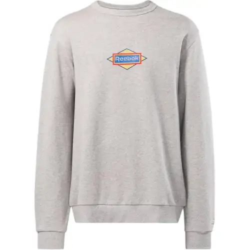 Reebok Classic Graphic Series Sweatshirt Unisex Medium Gray Heather