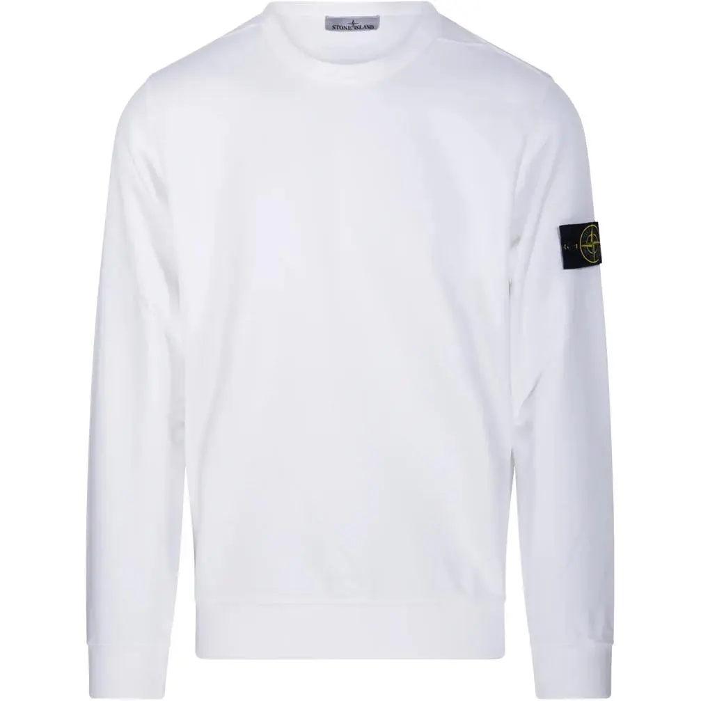 STONE ISLAND Fleece Garment Dyed Crewneck