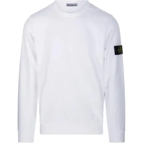 STONE ISLAND Fleece Garment Dyed Crewneck