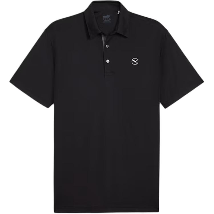 PUMA Pure Solid Men's Golf Polo Shirt Men's Black