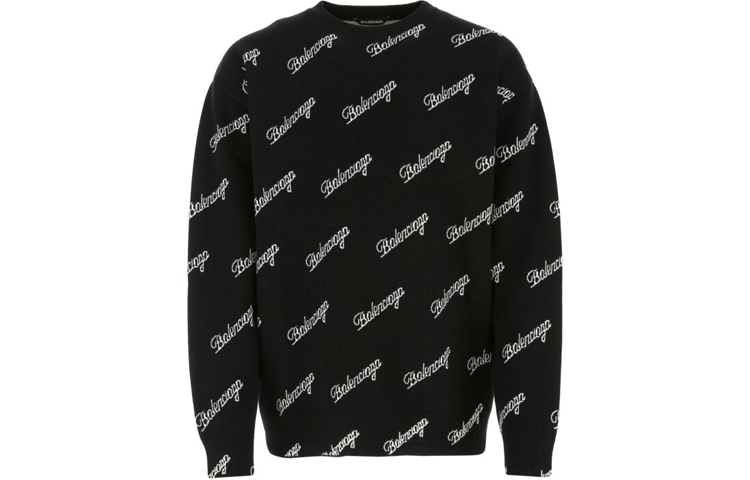 Мужской свитер Balenciaga SS21 Sweater (черный)