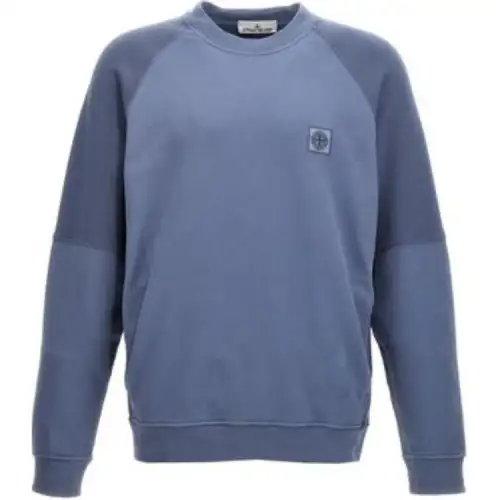 STONE ISLAND Logo Patch Crewneck Sweatshirt