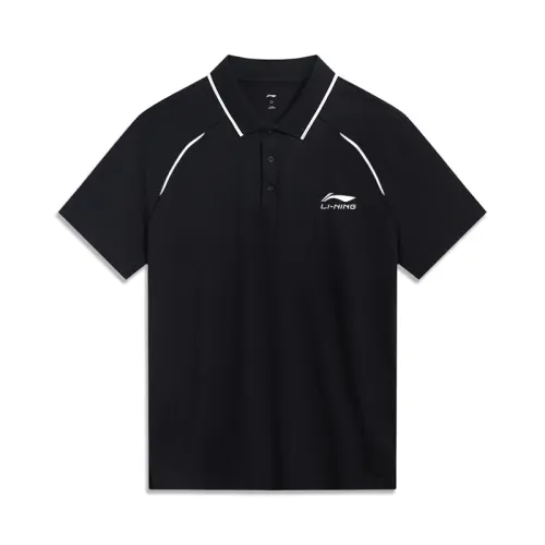 Li Ning Sports Life Collection Polo Shirt Men's Black
