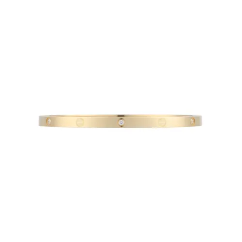 Cartier, classic diamond golden bracelet for men and women, 3.65mm, 18 carat white gold, for beloved