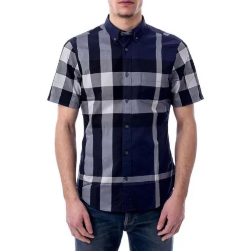 Burberry Shirts Men's Blue Moderate Shirt