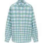 LOEWE Shirts Men's Green Lapel Moderate Other