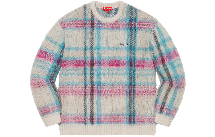 Supreme Brushed Plaid Sweater