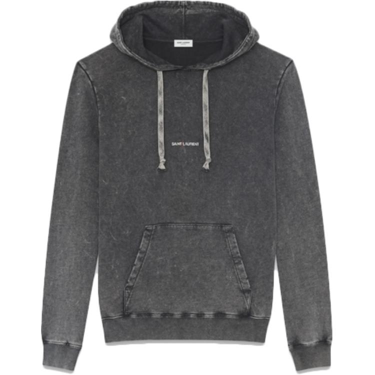 Худи SAINT LAURENT Logo (серый)