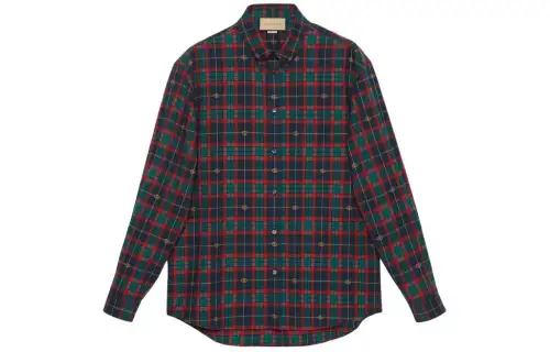 GUCCI Double G Tartan Shirt