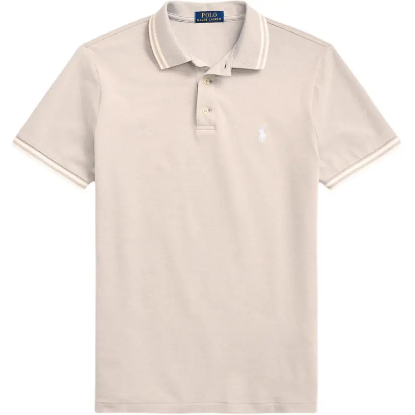 Polo Ralph Lauren SS24 Polo Shirt Custom Slim Fit Men's Green Purple Beige