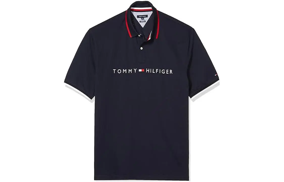 Tommy Hilfiger Polo Shirt Men's Navy Blue