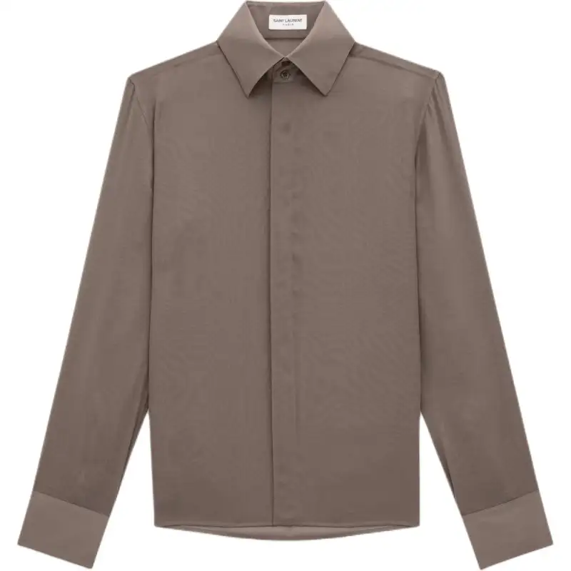 SAINT LAURENT Buttoned Long-Sleeved Shirt