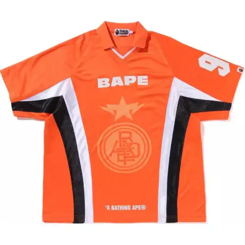 Bape Multi Logo Relaxed Fit Soccer Jersey