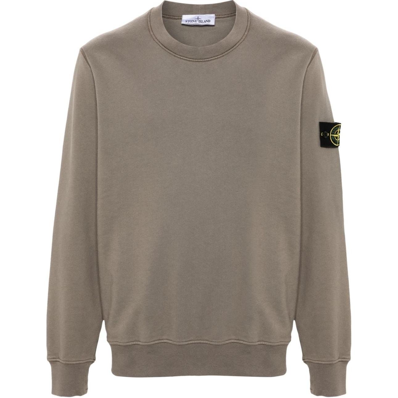 Мужское худи STONE ISLAND однотонное (бежевое)