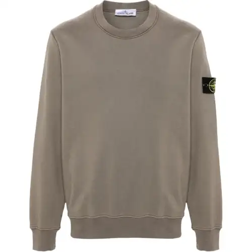 STONE ISLAND Logo Patch Crewneck Sweatshirt