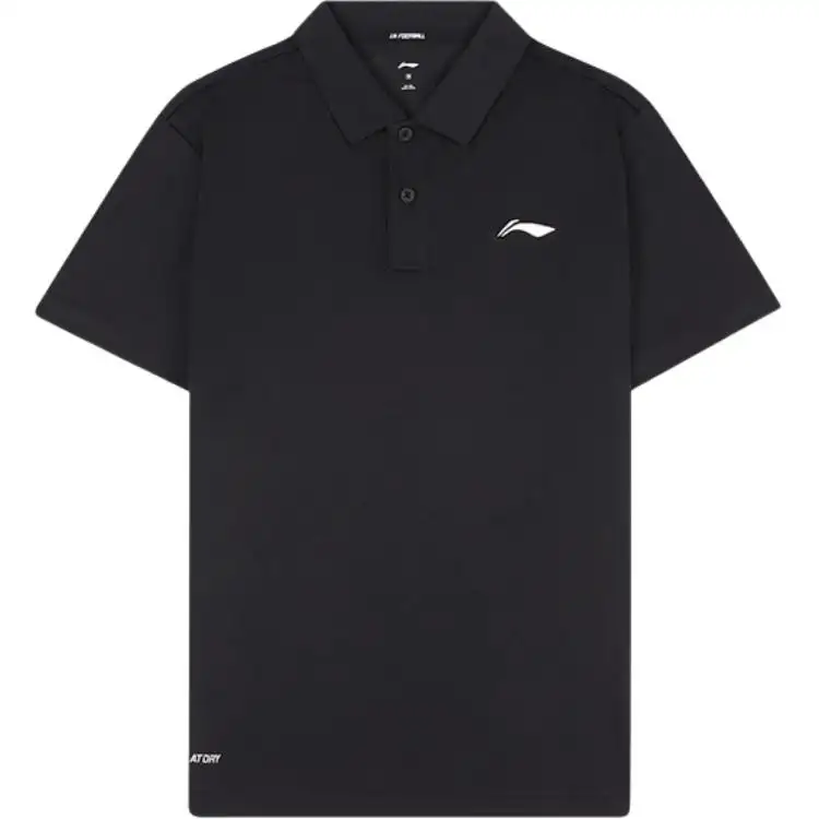 Li Ning Polo Shirts Men's Polo Collar Moderate Straight Fit
