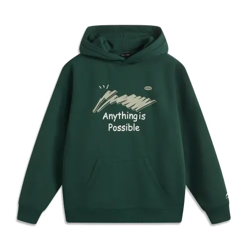 Li Ning Sports Life Collection Sweatshirt Unisex Dark Green