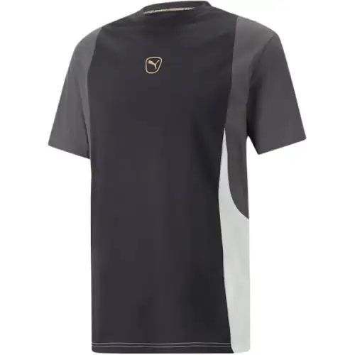 PUMA T Shirt Men's PUMA Black Shadow Gray PUMA White