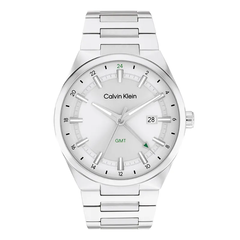 CALVIN KLEIN Wrist Watches Quartz Movement Steel Strap Silver Dial Men's Watches