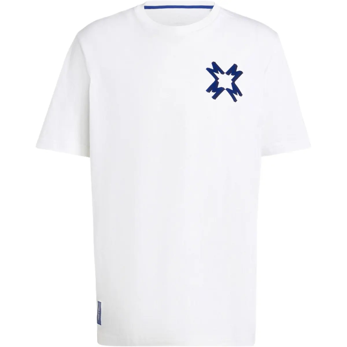 Adidas Manchester United T-Shirts Men's White Crew Neck Moderate Straight Fit