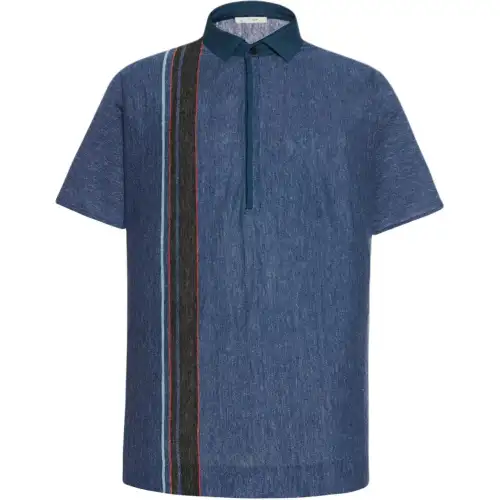 THE ROW SS24 Polo Shirt Men's Blue Tone
