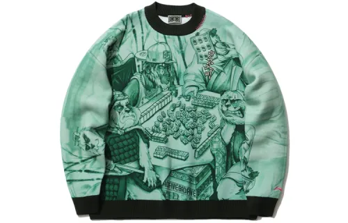 Li Ning Sweater Men's Turquoise Water Green
