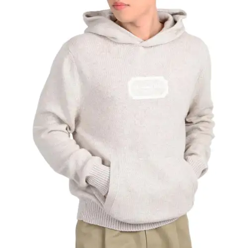 DIOR Homme Logo Patch Long Sleeved Hoodie